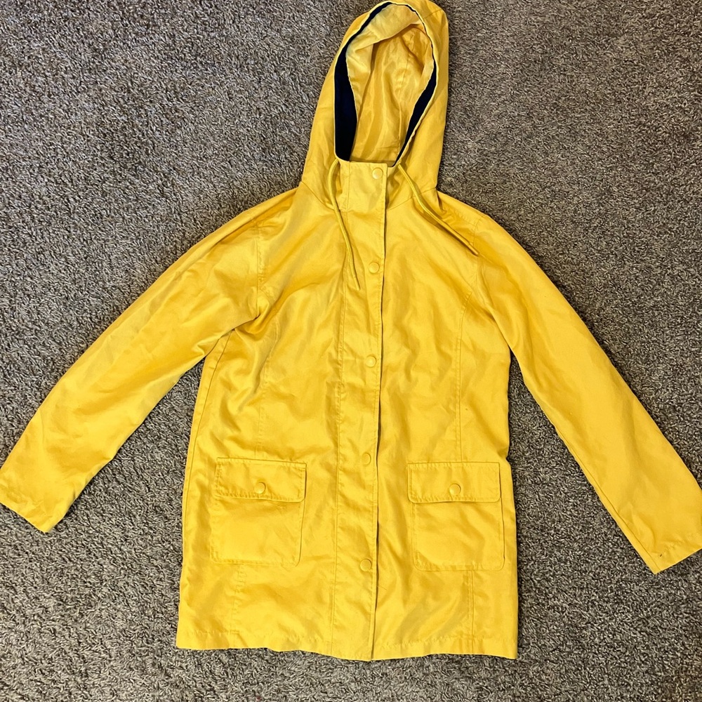 St. John's Bay Yellow Hooded Raincoat